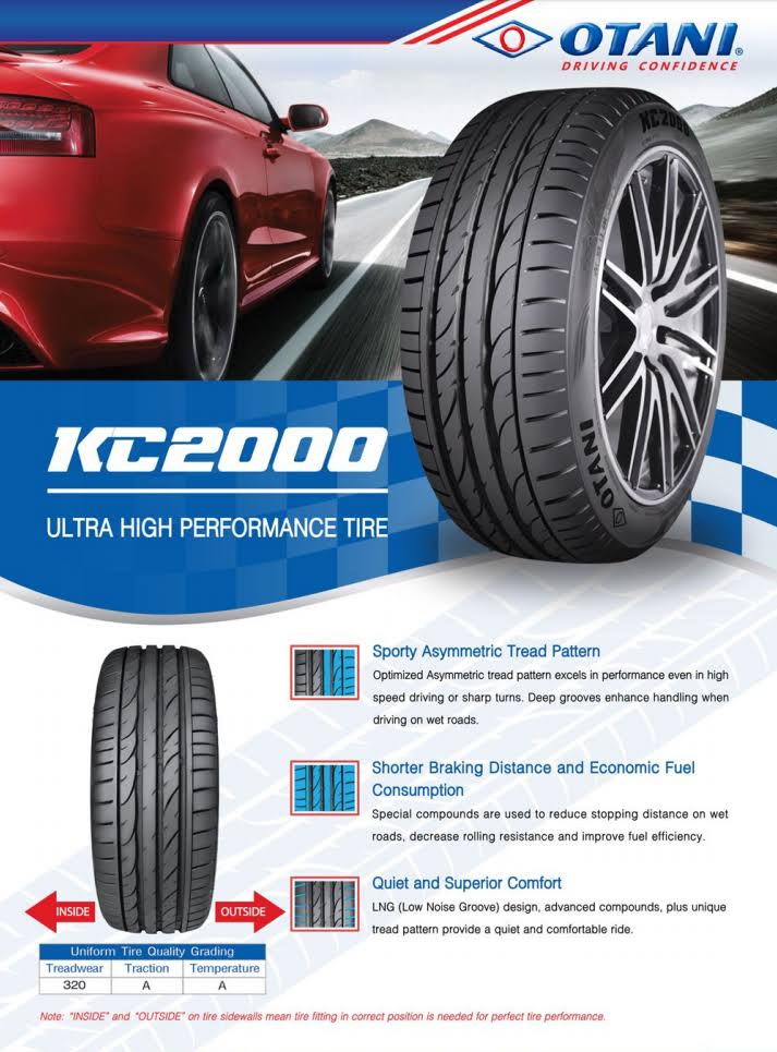 Otani KC2000 235/55ZR18 235/55R18 104W XL A/S High Performance Tire