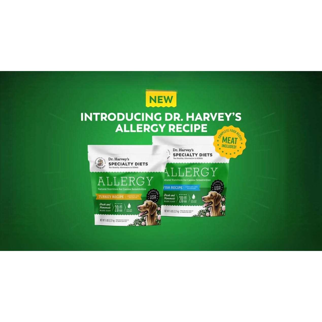 Dr. Harvey's Specialty Diet Allergy Salmon Recipe, Human Grade Dog Food for Dogs with Sensitivities and Allergies - Pet Supplies online store