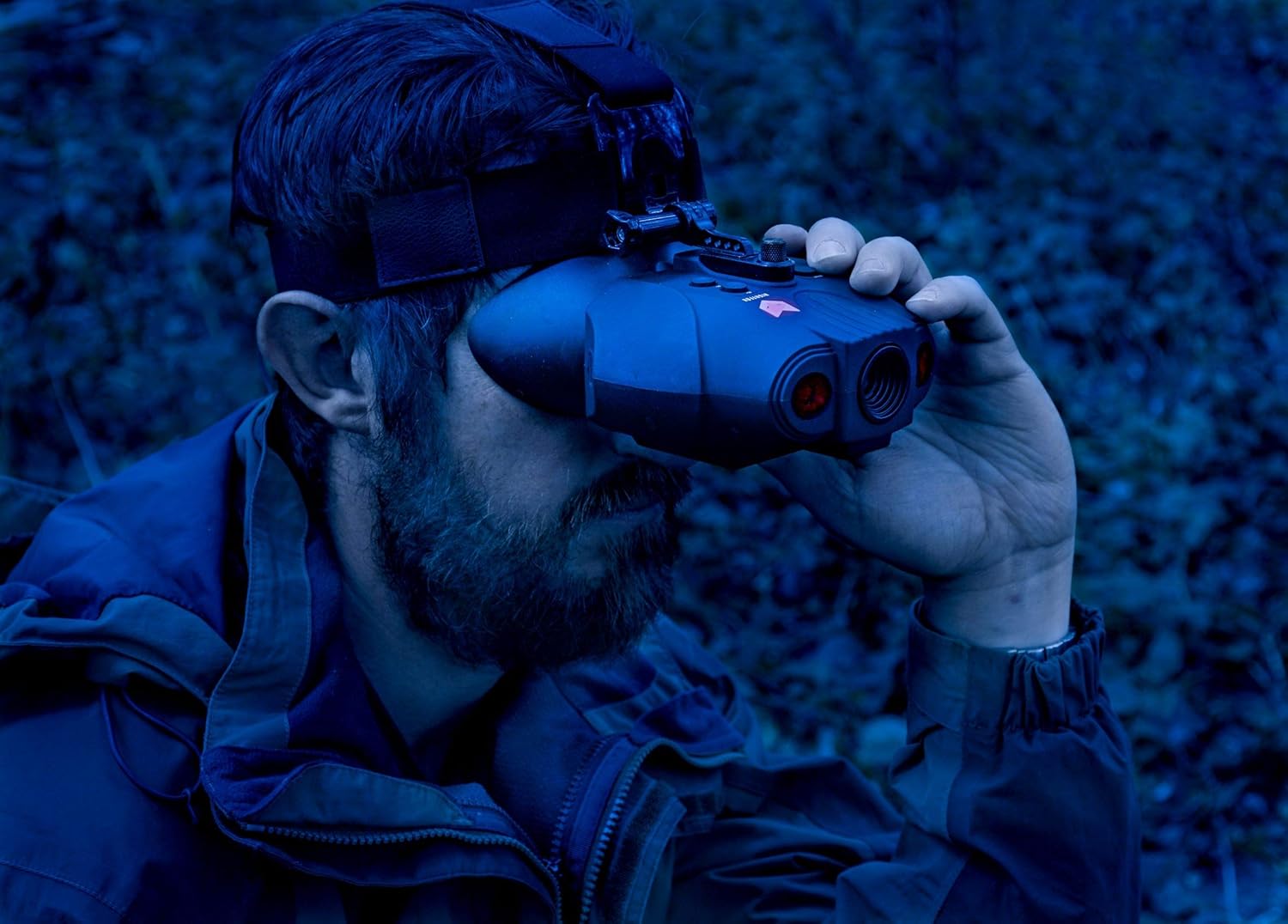 Nightfox Swift Night Vision Goggles | Digital Infrared | 1x Magnification | 75yd Range | Rechargeable Battery