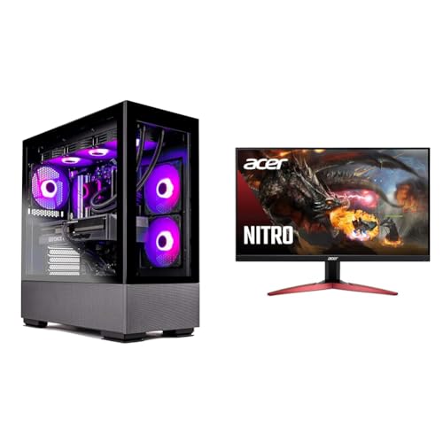 Skytech Gaming PC Desktop – Intel Core i7 12700F 2.1 GHz, NVIDIA RTX 4070 Ti & Acer Nitro KG241Y Sbiip 23.8” Full HD (1920 x 1080) VA Gaming Monitor