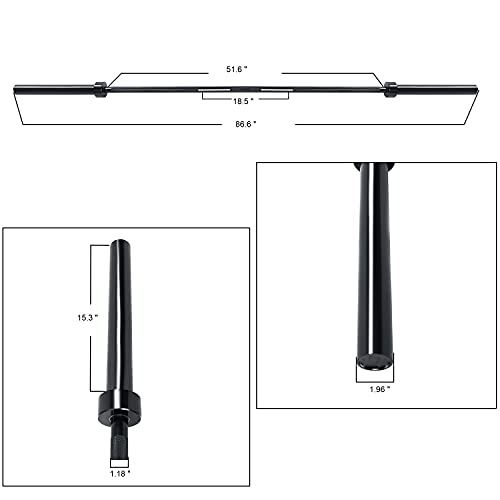 BalanceFrom Olympic Barbell Standard Weightlifting Barbell