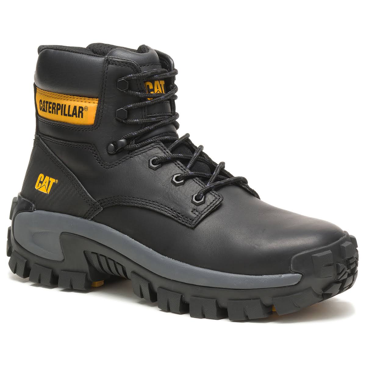 Cat Invader Hi Steel Toe Boots, Men's Black