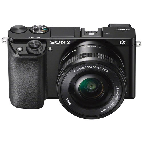 Sony Alpha a6000 Mirrorless Digital Camera 24.3MP SLR Camera with 3.0-Inch LCD (Black) w/16-50mm Power Zoom Lens