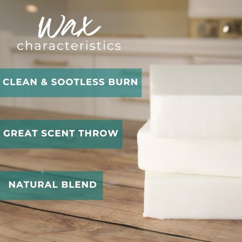 Soy Wax for Candle Making | 40lb Soy Candle Wax Slab | Smooth Blend for High Load Fragrance Formulation |Candle Making Supplies | Soy Wax Candles in Bulk