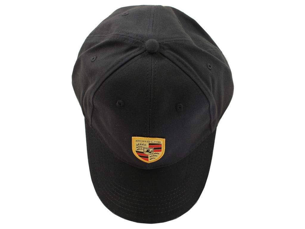 Porsche Black Crest Logo Cap Official Licensed
