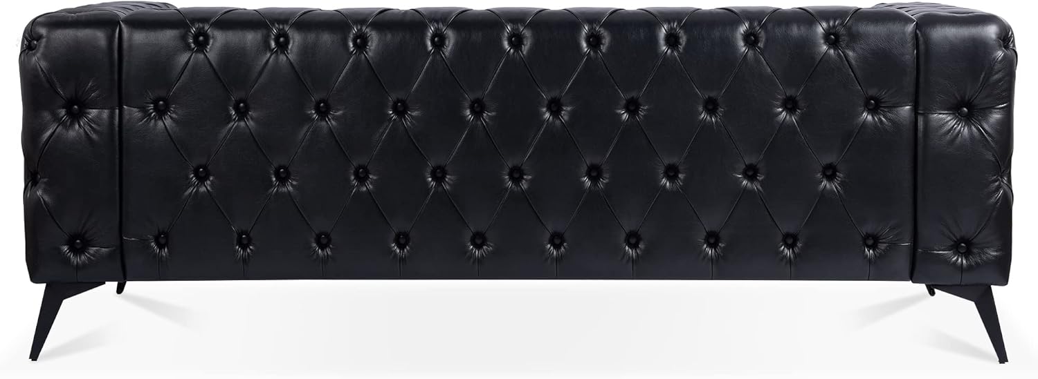 Furniture Comfy Couch Traditional Square Arm Sofa - 84.06 Inch Width, Removable Cushion, 3 Seater - Classic Design, Supreme Comfort Sofas para sala