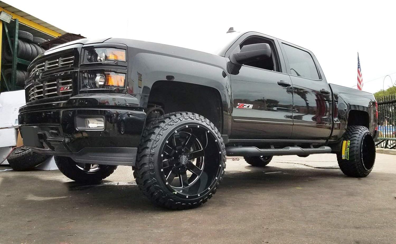 20X10 6X135 Moto Metal MO962 Gloss Black Milled Rim Wheel