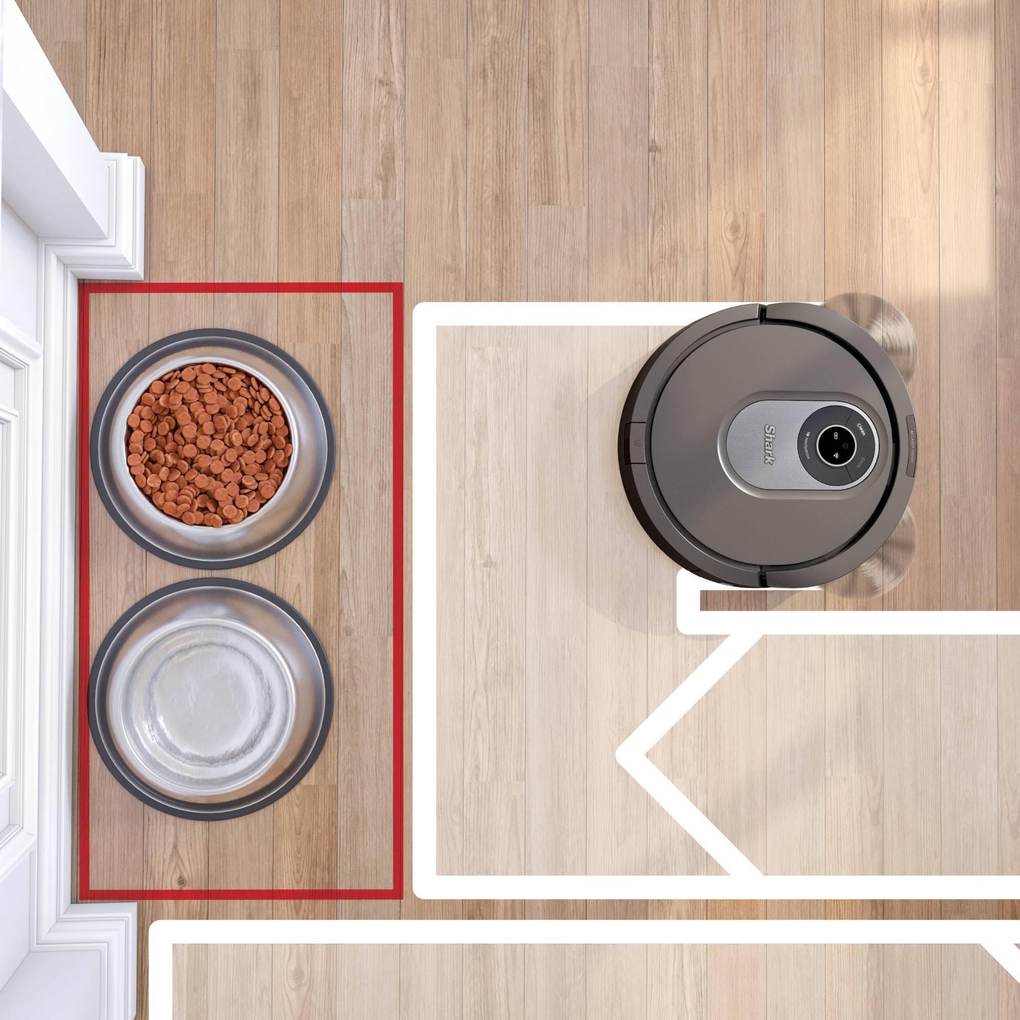 Shark AI Wi-Fi Connected Robot Vacuum with Advanced Navigation -RV2011