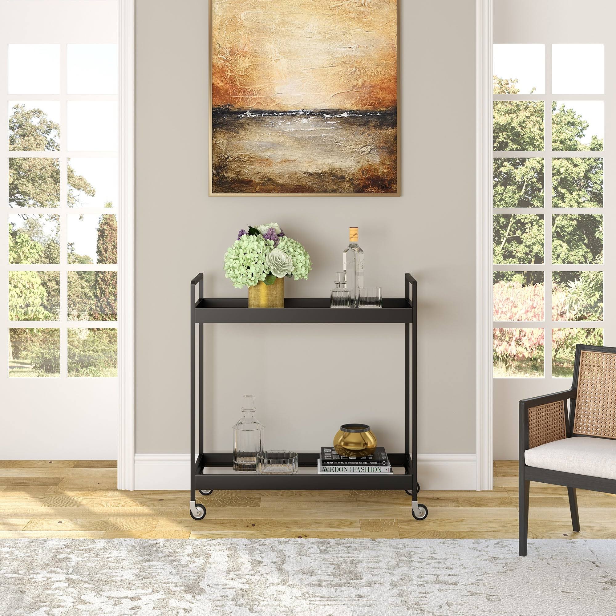 Cooper Bar Cart - Brass