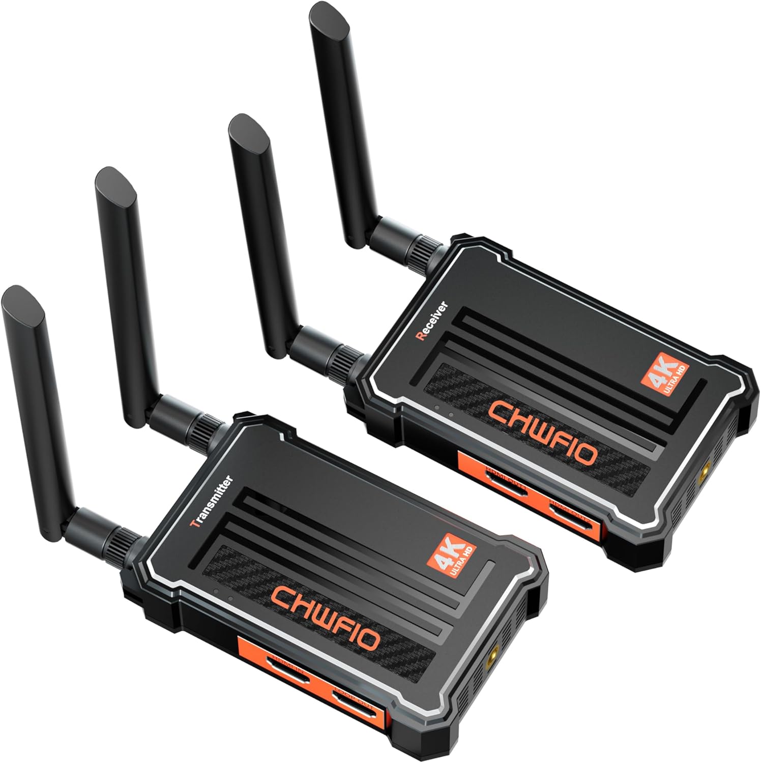 Wireless HDMI Transmitter and Receiver 4K, 1 Transmitter and 2 Receivers(1TX+2RXs)