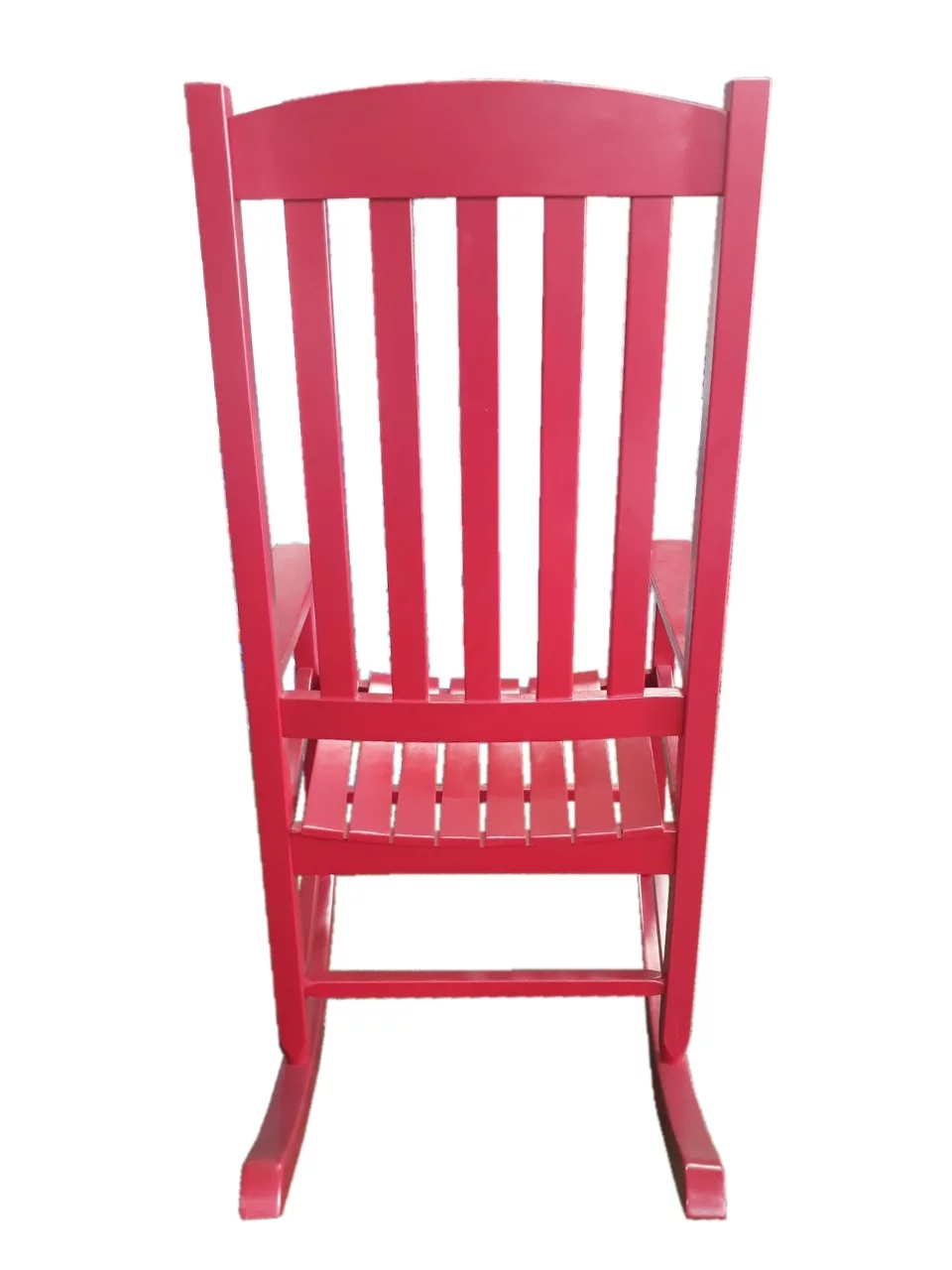 Mainstays Outdoor Wood Porch Rocking Chair, White Color, Weather Resistant Finish