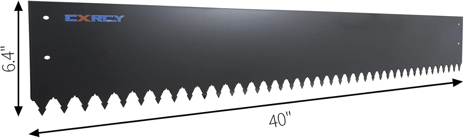 CXRCY Steel Landscape Edging 4 Pack 40 inch Length, 6.4 inch Depth Hammer-in Steel Edging Border for Landscaping Lawn Garden Metal Edging Pack of 2