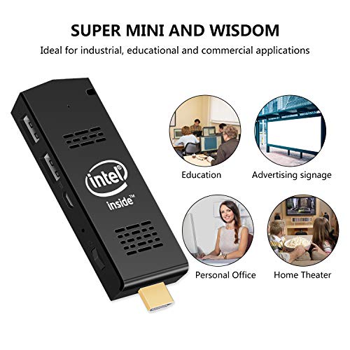 PC Stick Mini Computer Stick with Intel Atom Z8350 & Windows 10 Pro 4GB RAM 64GB ROM Support 4K HD,Dual Band WiFi 2.4G/5G, Bluetooh 4.2,Support Auto-On After Power Failure