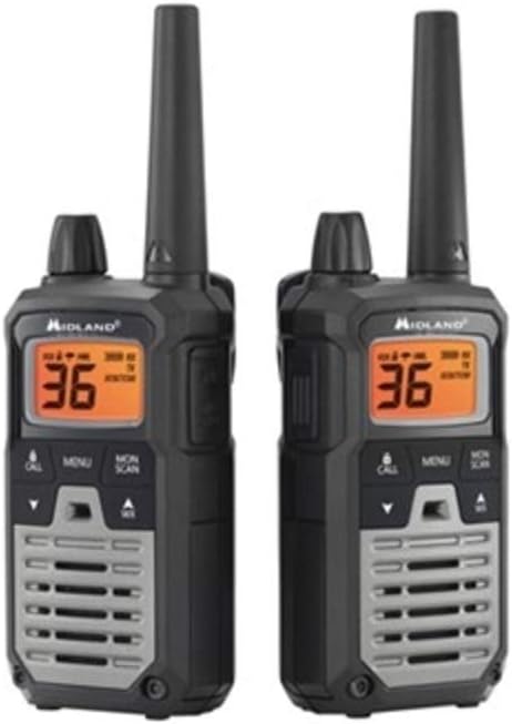 Midland T290X4VP4 X-TALKER GMRS Long Range Walkie Talkie - Two Way Radio with NOAA Weather Scan + Alert, and 121 Privacy Codes (Black/Silver, 4 Radios)