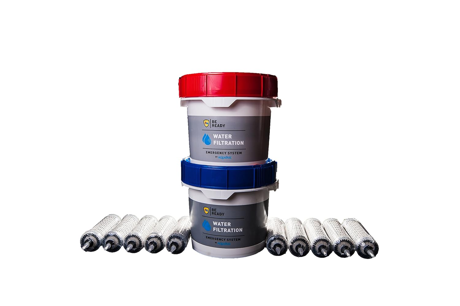 Gravity-fed water filter 5,500 gallons