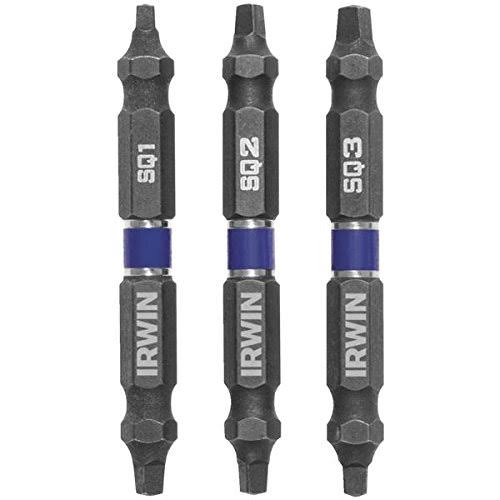 Irwin 3-Piece Impact Square Double-End Screwdriver Bit Set 1 Each - Megean