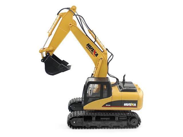 Huina 1550 1:14 2.4GHz 15CH RC Alloy Excavator RTR with Independent Arms Programming Auto Demonstration Function