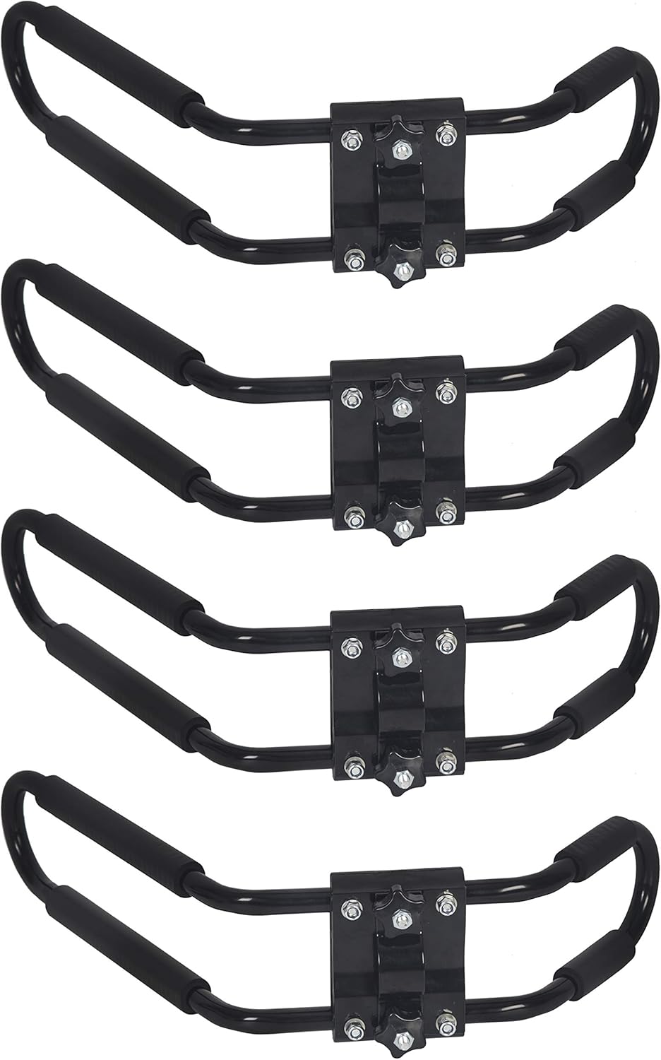 HECASA Universal Kayak Roof Rack J-Bar Rack Carrier Holder Canoe Boat Rack Surf Ski Roof Rack Top Mount Car SUV Truck Crossbar 2 Pairs Pack of 2