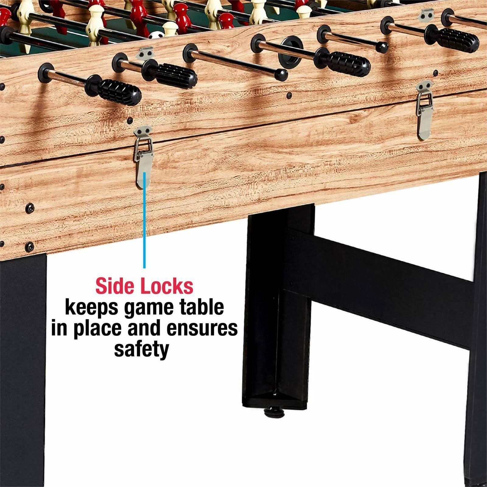 MD Sports 48 inch 3 in 1 Combo Game Table, Pool, Hockey, Foosball, Accessories Included