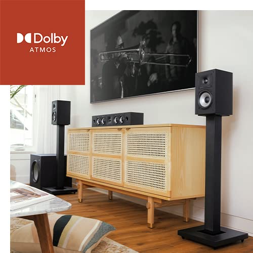 Polk Monitor XT10 Home Subwoofer, 10" Deep Bass Woofer, 100W Class D Amplification, Dolby Atmos, Auro 3D & DTS:X Compatible, Black