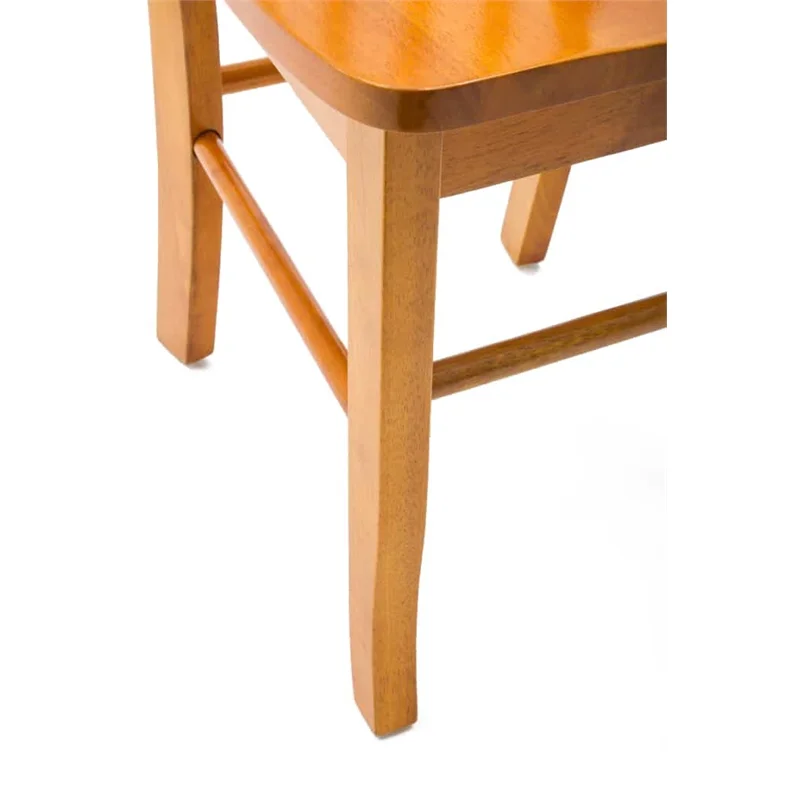 Boraam Shaker Wood Dining Room Chairs - Set of 2 - Oak Finish