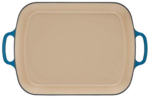 Le Creuset Enameled Cast Iron Signature Rectangular Roaster, 7 qt. (12.8" x 18.7"), Cerise