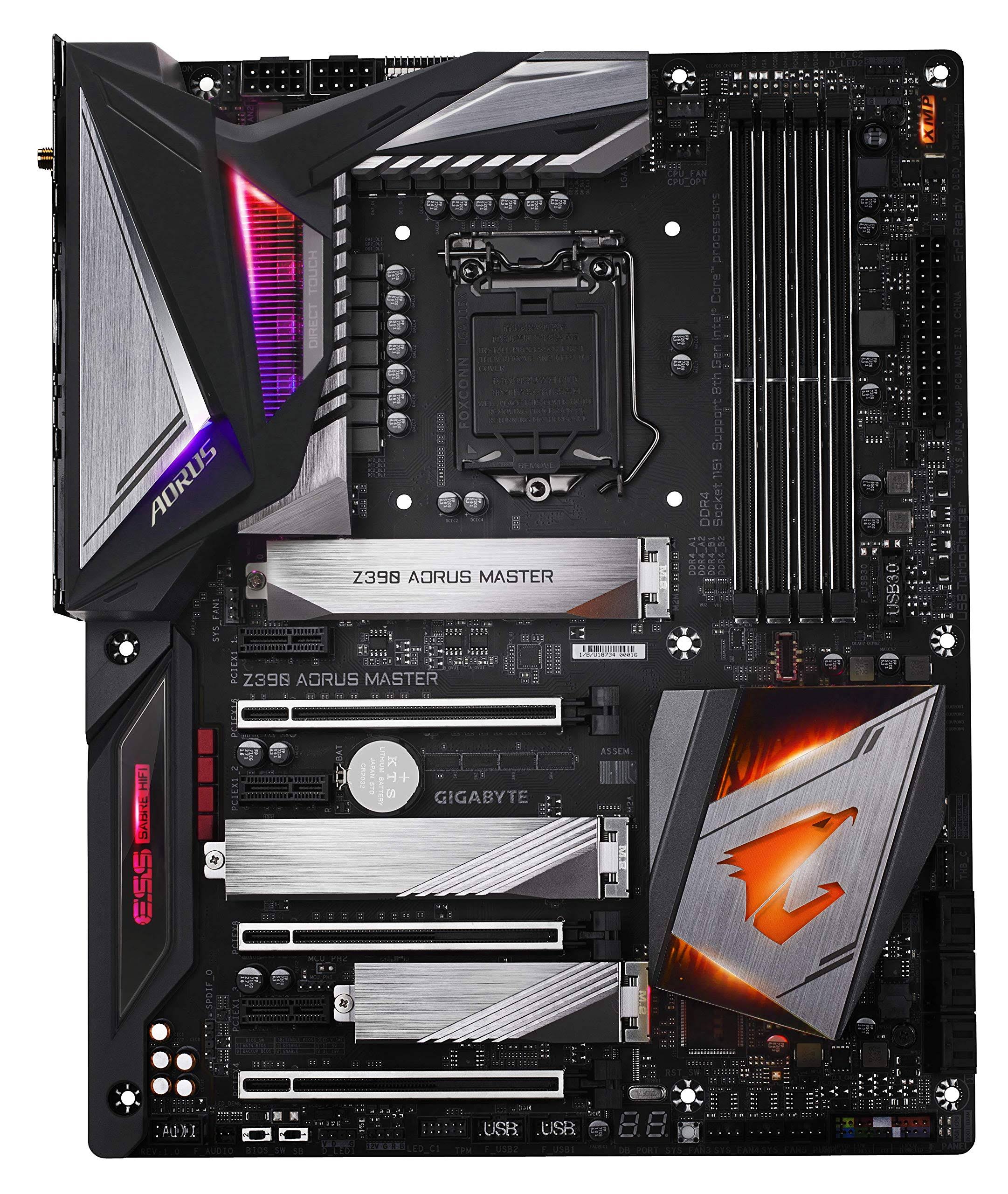Gigabyte Z390 AORUS MASTER with Intel Z390 ATX Motherboard - LGA1151 Socket