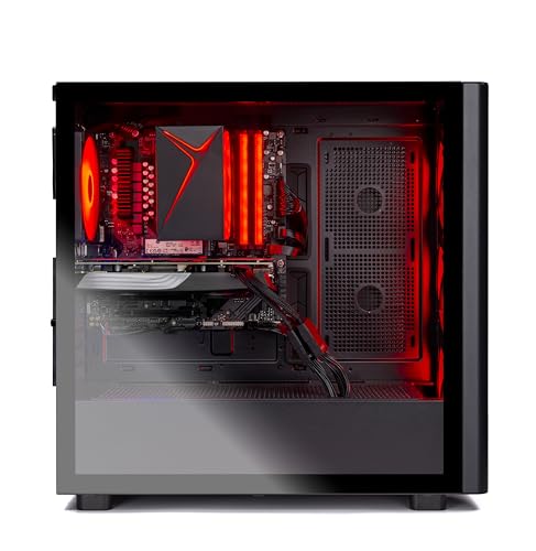 Skytech Blaze4 Mini Gaming PC Desktop, Ryzen 7 5700 3.7 GHz (4.6GHz Turbo Boost), NVIDIA RTX 4060 8GB GDDR6X, 1TB SSD, 16GB DDR4 RAM 3200, 650W Gold PSU, Wi-Fi, Win 11 Home