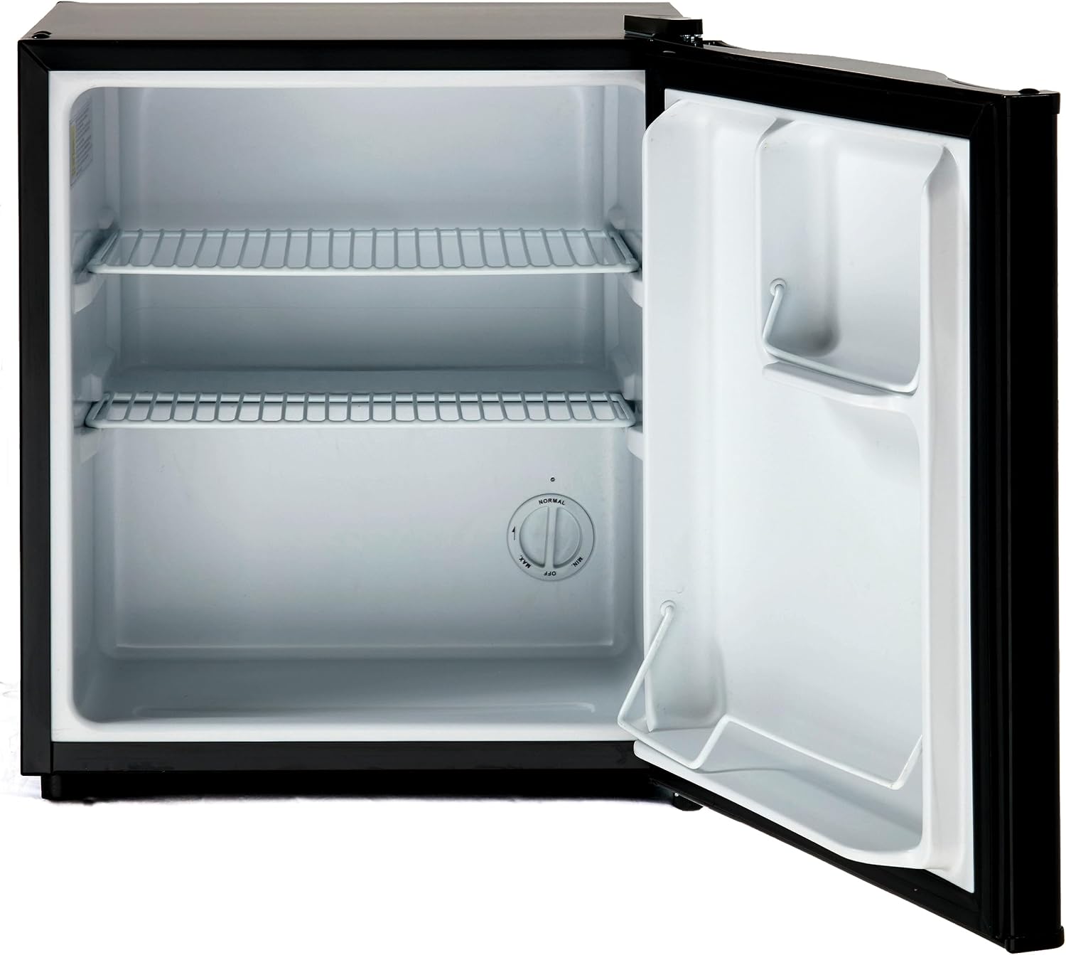 West Bend Mini Fridge Compact Refrigerator for Home Office or Dorm, Auto Defrost with Reversible Door, Energy Star Rated, 1.7-Cu.Ft., Black