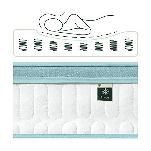 Zinus 10 inch Mint Green Memory Foam Hybrid Spring Mattress, King