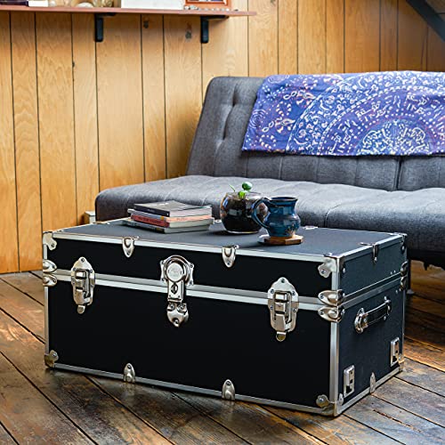 Rhino Trunk & Case Camp & College Trunk with Removable Wheels 30"x17"x13" (White)