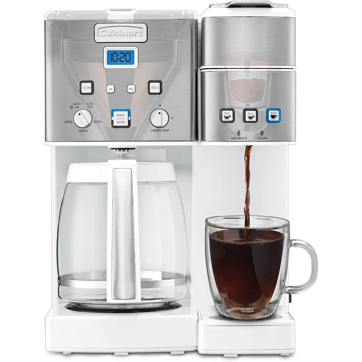 Cuisinart Coffee Center 12-Cup Coffee Maker & Single-Serve Brewer |White