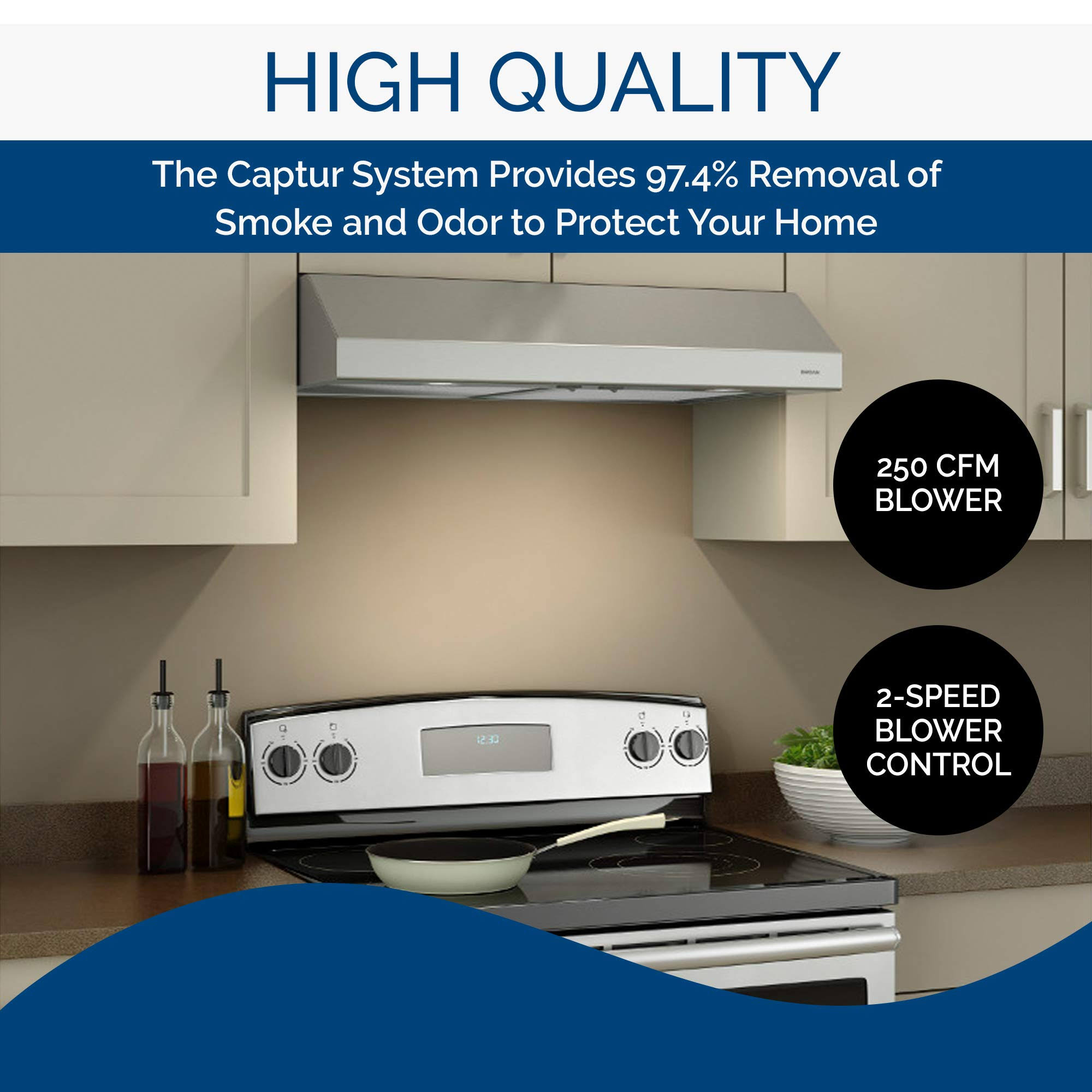 Broan BCSD130SS 30x22 Glacier Range Hood - Stainless Steel