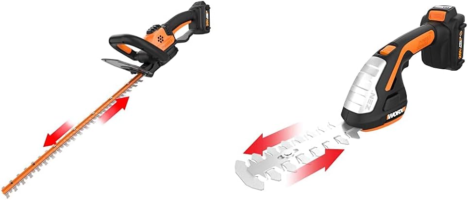 WORX WG261 20V Power Share 22" Cordless Hedge Trimmer (Battery & Charger Included)