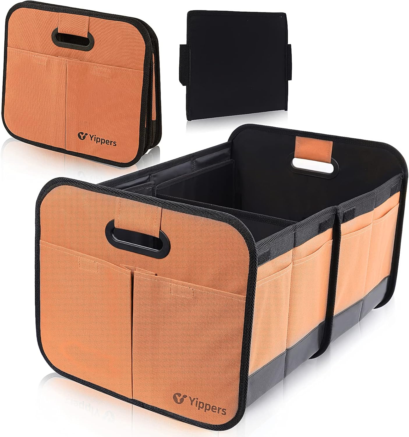 Car Trunk Organizer Storage SUV Foldable Cargo Storage Containers with 9 Pockets and Reinforced Handles, Non-Slip Bottom Collapsible Storage for Car, SUV, Sedans, Multi-Compartment&hellip;