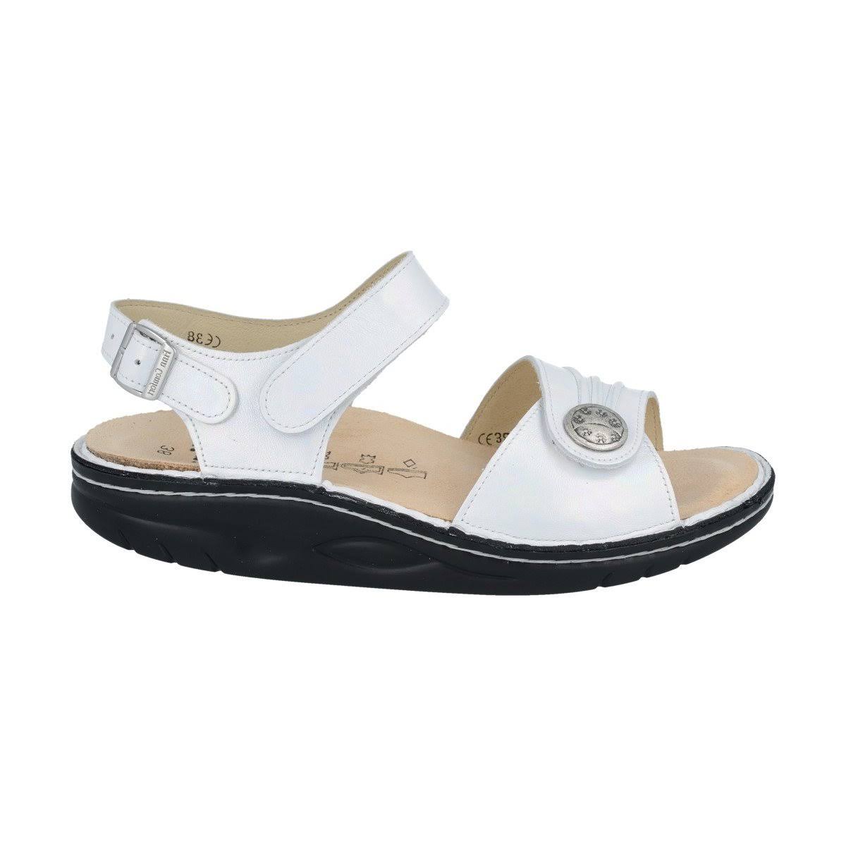 Finn Comfort Sausalito Perla White Leather Soft Footbed 39