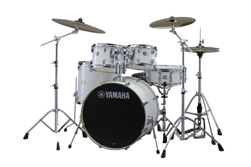 Yamaha 5pc Shell Pack with a 20" Kick 14” Snare Drum in Honey Amber for Students and Working Drummers, (SBP0F50HA)