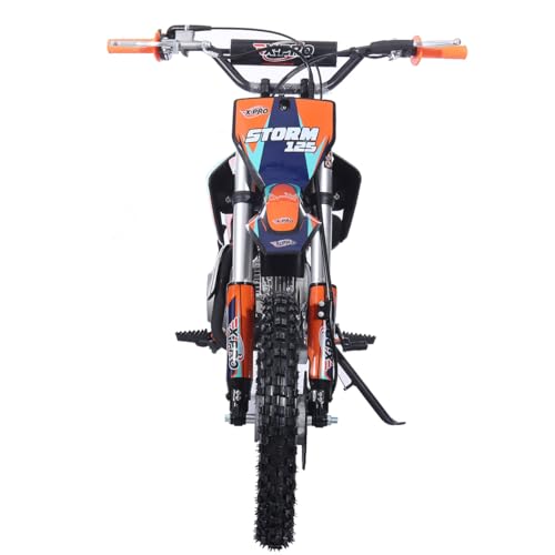 X-PRO Storm 125cc Zongshen Engine Kids Dirt Bike Pit Bike Youth Dirt Pit Bike with 4-Speed Manual Transmission,Big 14"/12" Tires!