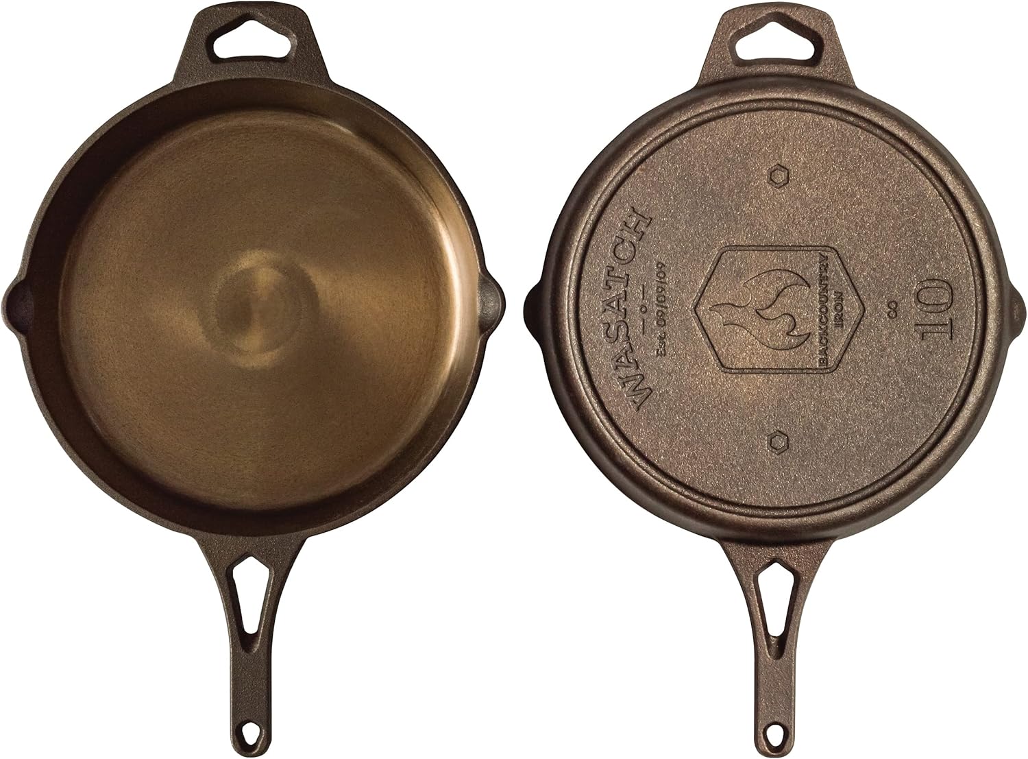 Backcountry Iron Round Wasatch Smooth Cast Iron Skillet (10 Inch)