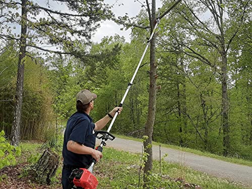 MAXTRA Pole Saw Gas Powered, 10-Inch Bar Cordless Extendable Long Trimmer Power Gasoline Chainsaw For Tree Hedge Trimming Bush Pruning