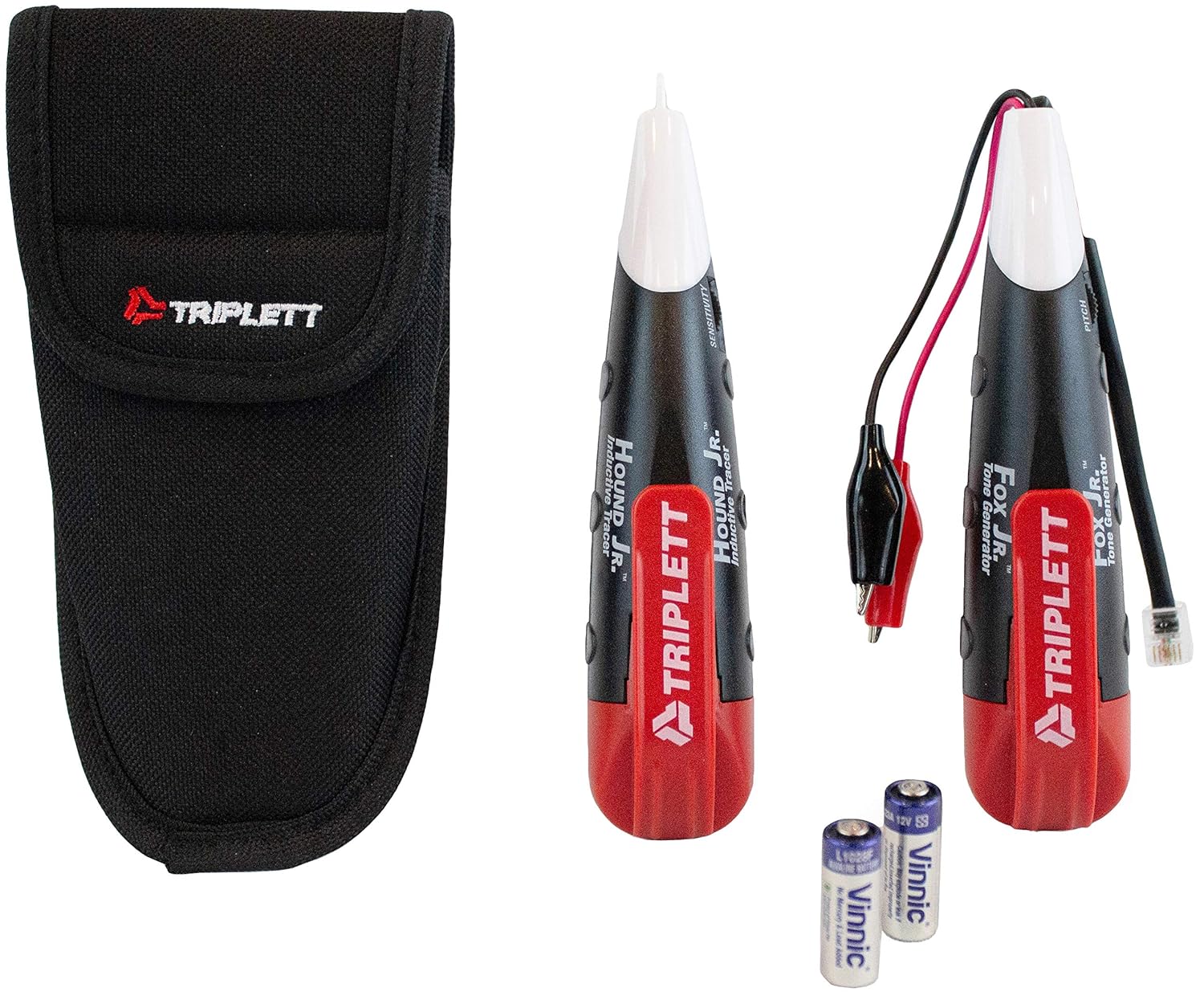 Triplett Fox & Hound Premium Tone and Probe Wire Tracing Kit Generates Multiple Tones with Adjustable Sensitivity for Electrical Wire, LAN Cable, Telephone, and More (3399)