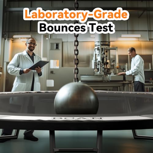 BCAN 8FT 10FT 12FT 14FT 15FT 16FT Recreational Trampoline with Enclosure for Kids Adults, ASTM Approved, Outdoor Trampolines with Ladder for Kids