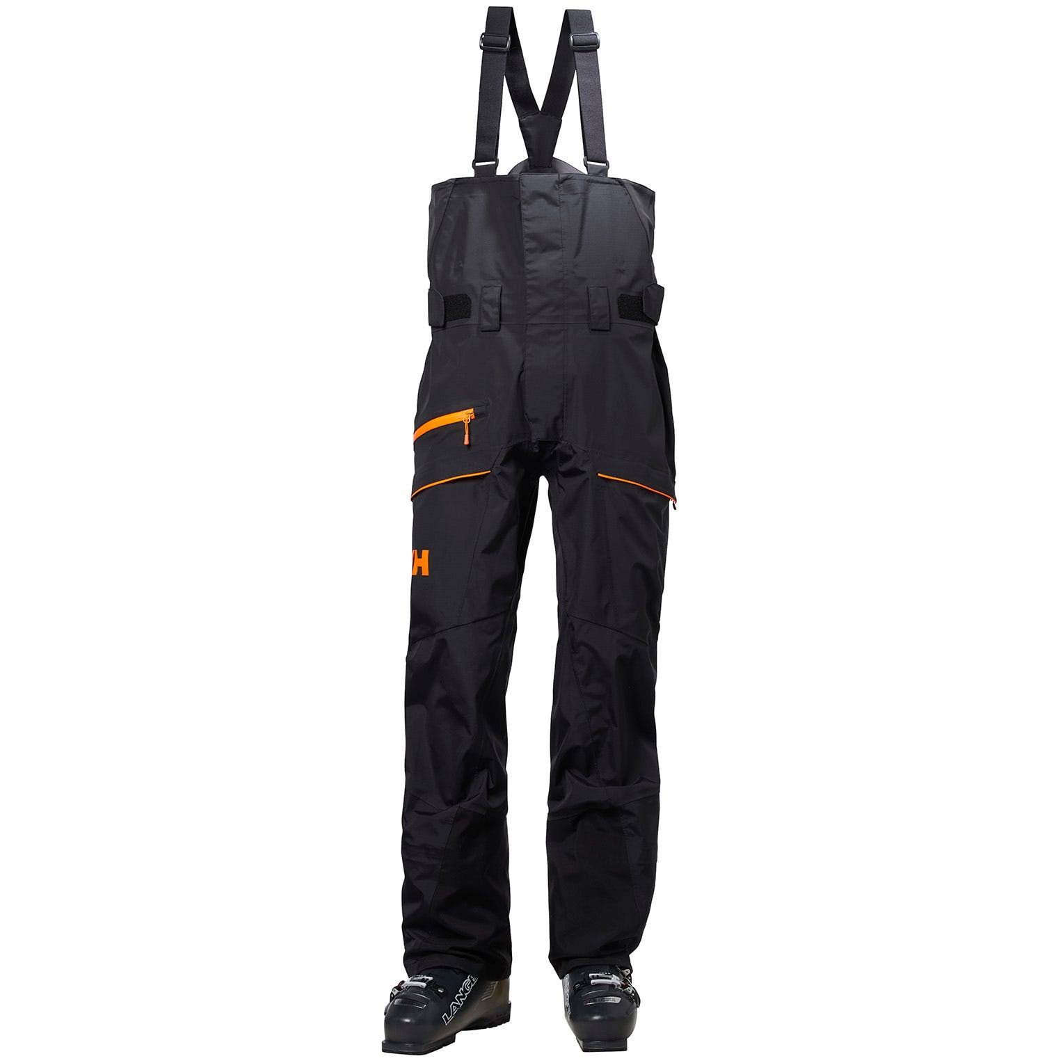 Helly Hansen Men&s Sogn Bib Shell Pant, Black