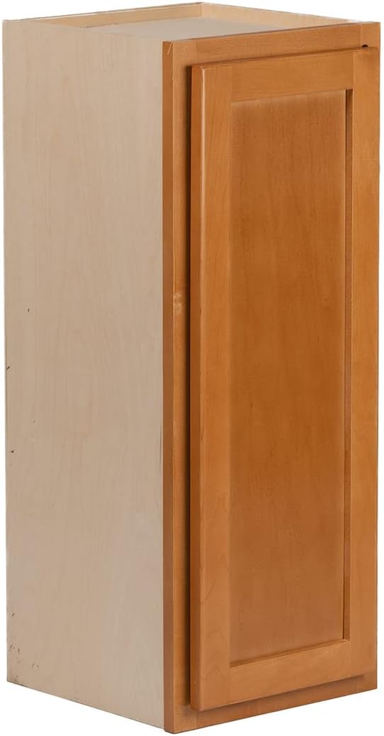 Quicklock RTA (Ready-to-Assemble) | Wall Kitchen Cabinets - Shaker Style | 100% Hardwood | Made in America | Soft Close Hardware | Storage Cabinet | Home Improvement�� (12D x 30W x 30H, Raw Maple)