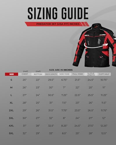 JAG Touring Motorcycle Jacket for Men, Dual Sports Water Resistant Adventure Riding Jacket with Cordura Fabric & CE Armor