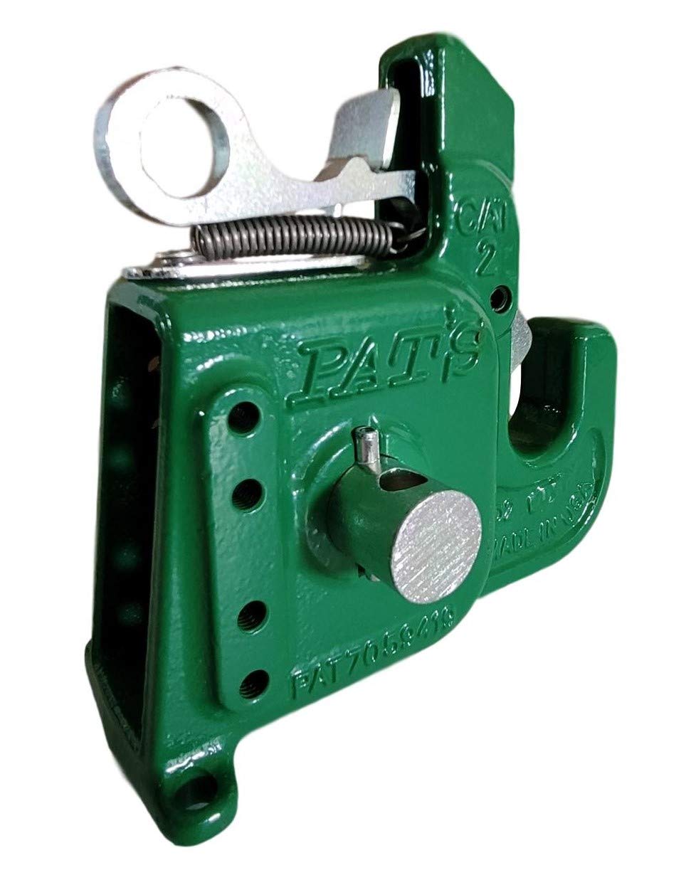Pat's Easy Change with Stabilizer Bar - Best Quick Hitch System On The Market – Flexible, Durable and Affordable (Green CAT #2)