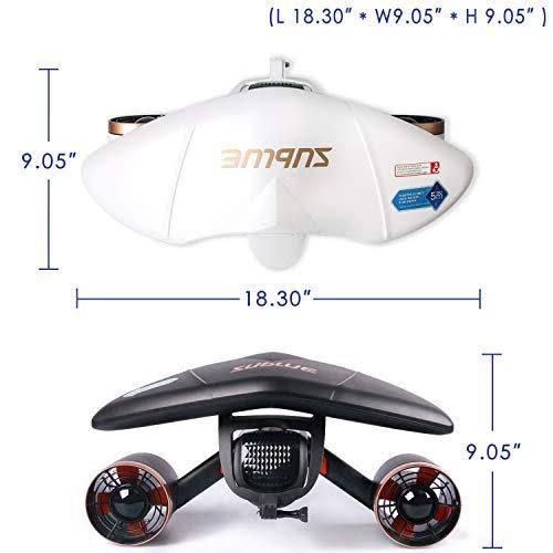 Sublue Whiteshark Mix Underwater Scooter Dual Motors, Action Camera Compatible, Water Sports Swimming Pool Scuba Diving for Kids