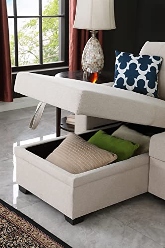 Oversized U-Shaped Sectional Sofa Couch Plush Corduroy Upholstered Modular Deep Seat Sofa&Couch Sectional W/Right Facing Chaise Lounge and 7 Toss Pillows for Home Apartment Living Room Furniture Sets