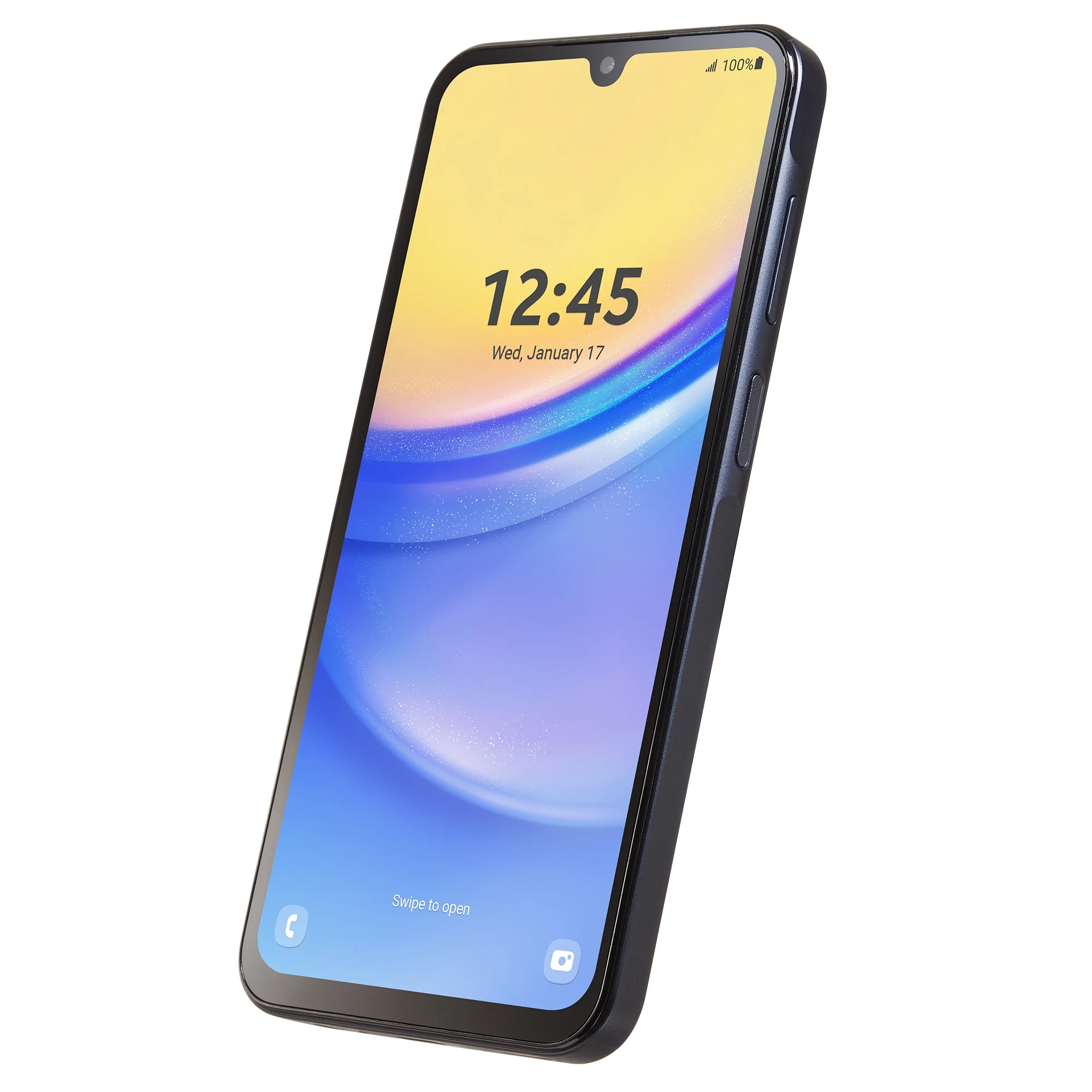 Simple Mobile Samsung Galaxy A15, 128GB, Black - Prepaid Smartphone