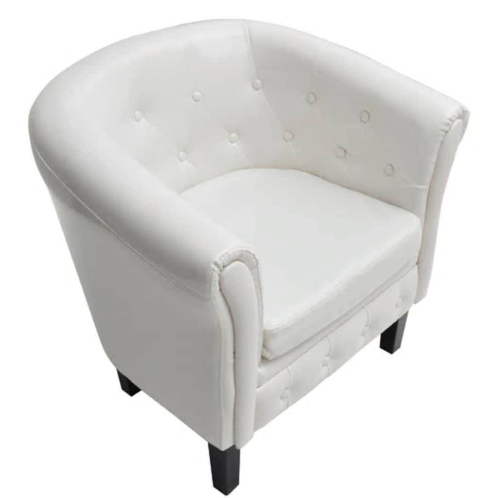 vidaXL Tub Chair Brown Faux Leather, 60706